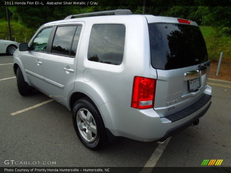 Alabaster Silver Metallic / Gray 2011 Honda Pilot EX-L