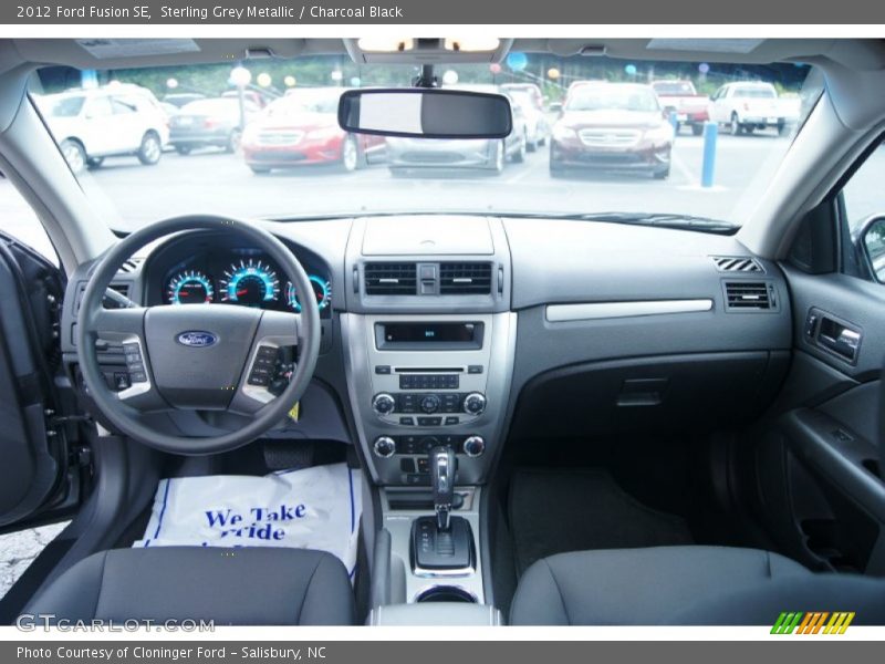 Sterling Grey Metallic / Charcoal Black 2012 Ford Fusion SE