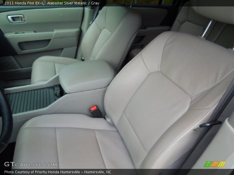 Alabaster Silver Metallic / Gray 2011 Honda Pilot EX-L