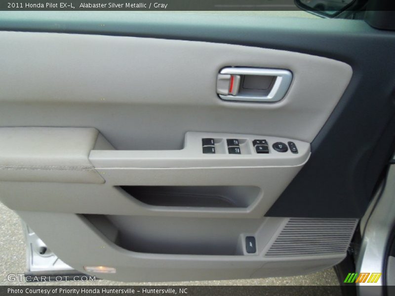 Alabaster Silver Metallic / Gray 2011 Honda Pilot EX-L