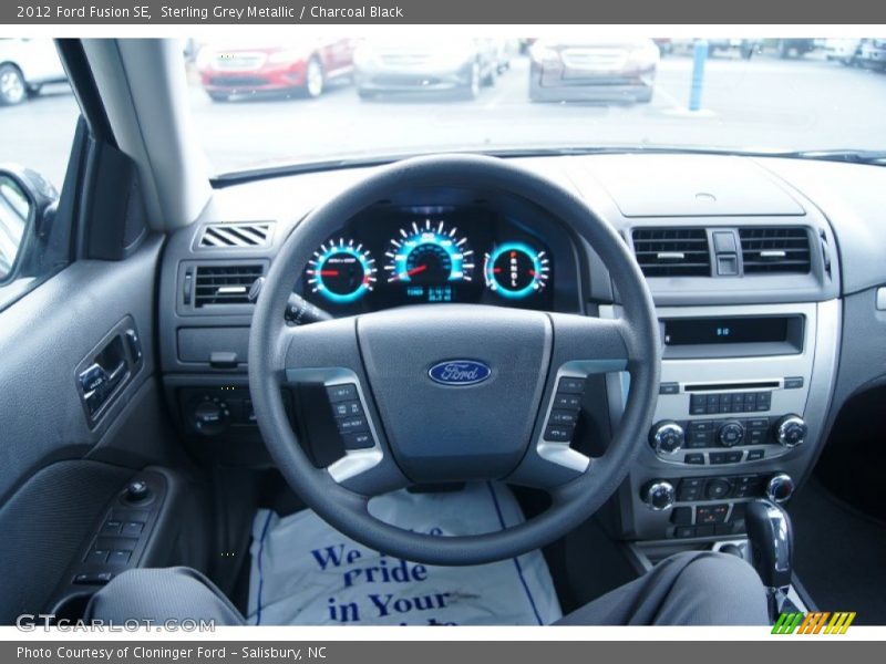 Sterling Grey Metallic / Charcoal Black 2012 Ford Fusion SE