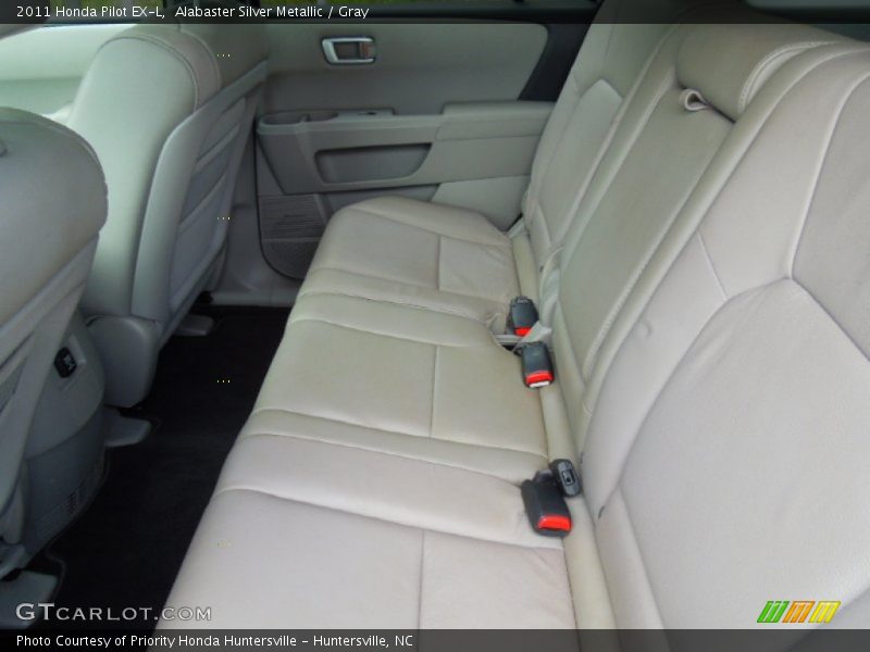 Alabaster Silver Metallic / Gray 2011 Honda Pilot EX-L