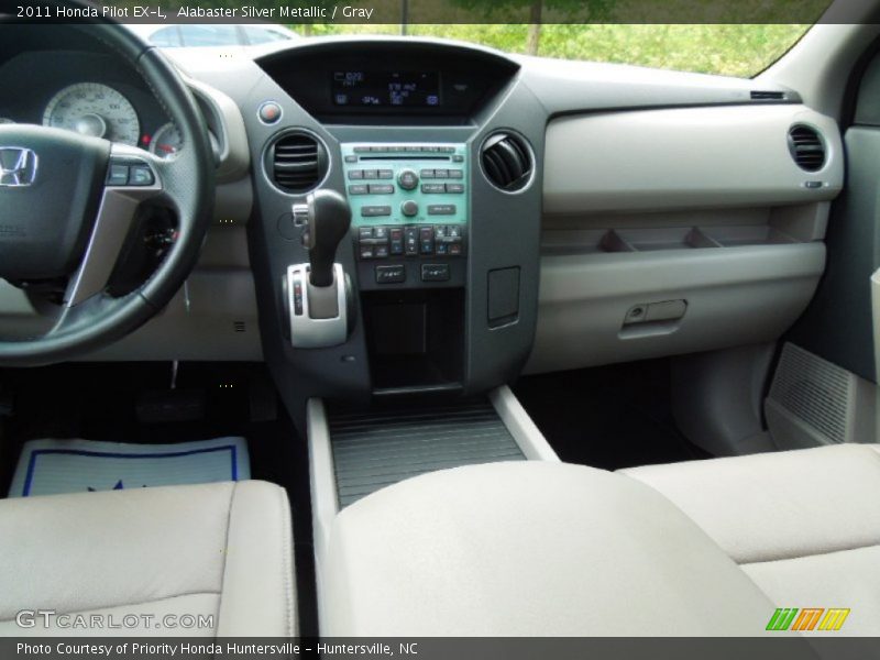 Alabaster Silver Metallic / Gray 2011 Honda Pilot EX-L