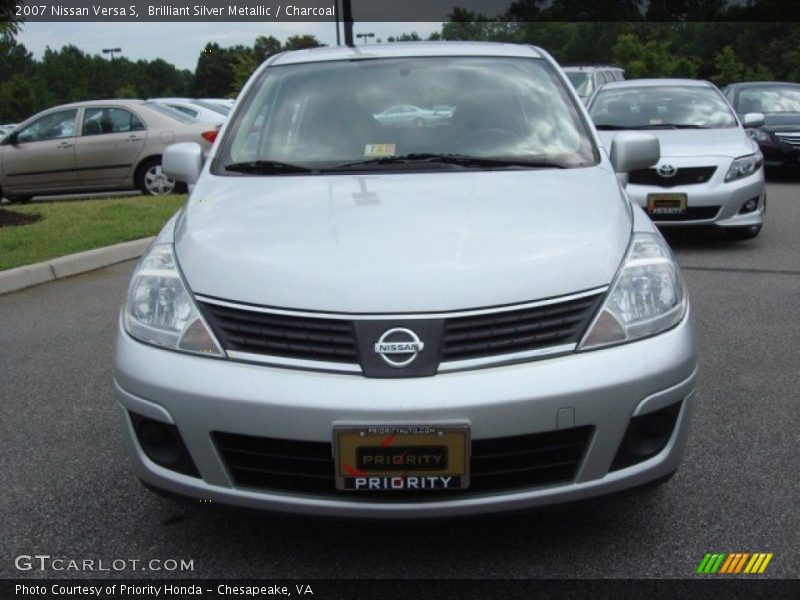 Brilliant Silver Metallic / Charcoal 2007 Nissan Versa S