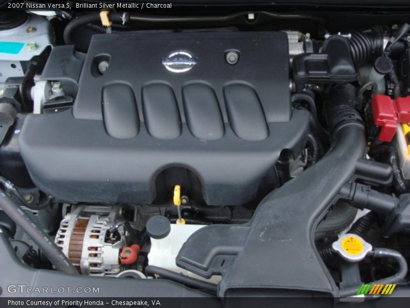 Brilliant Silver Metallic / Charcoal 2007 Nissan Versa S