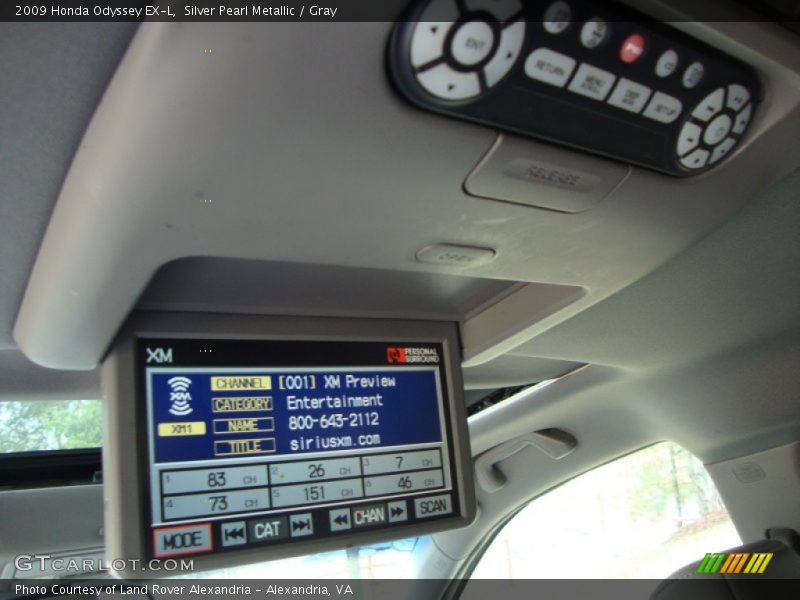 Silver Pearl Metallic / Gray 2009 Honda Odyssey EX-L