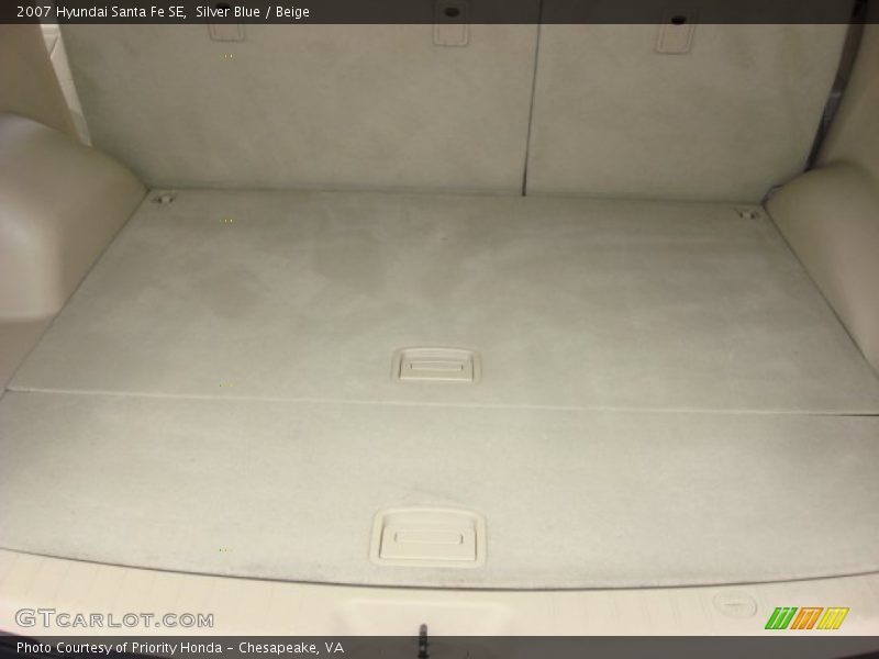 Silver Blue / Beige 2007 Hyundai Santa Fe SE