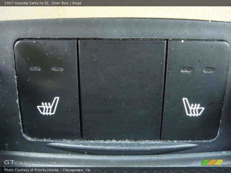 Silver Blue / Beige 2007 Hyundai Santa Fe SE