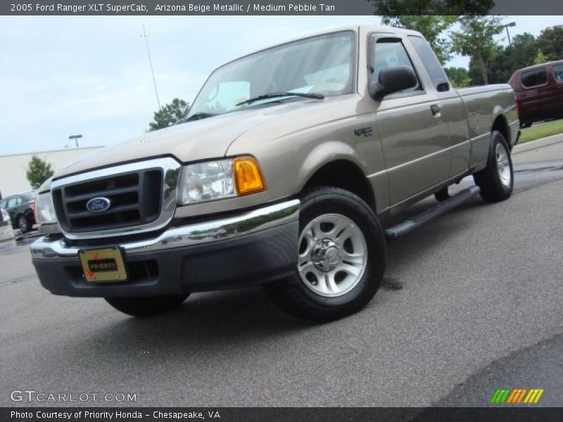 Arizona Beige Metallic / Medium Pebble Tan 2005 Ford Ranger XLT SuperCab