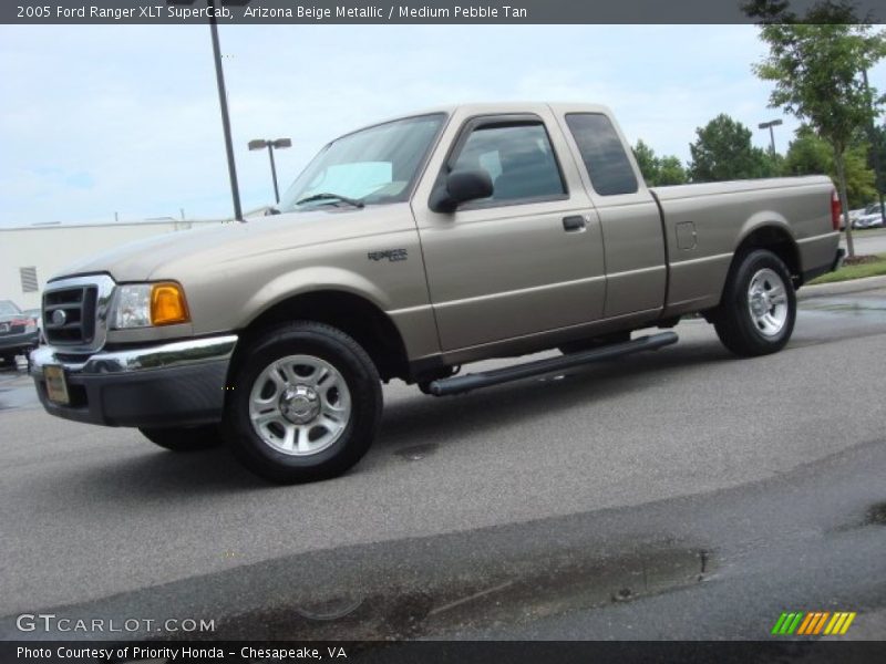 Arizona Beige Metallic / Medium Pebble Tan 2005 Ford Ranger XLT SuperCab