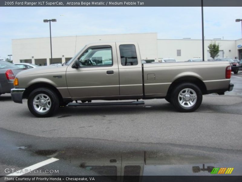 Arizona Beige Metallic / Medium Pebble Tan 2005 Ford Ranger XLT SuperCab