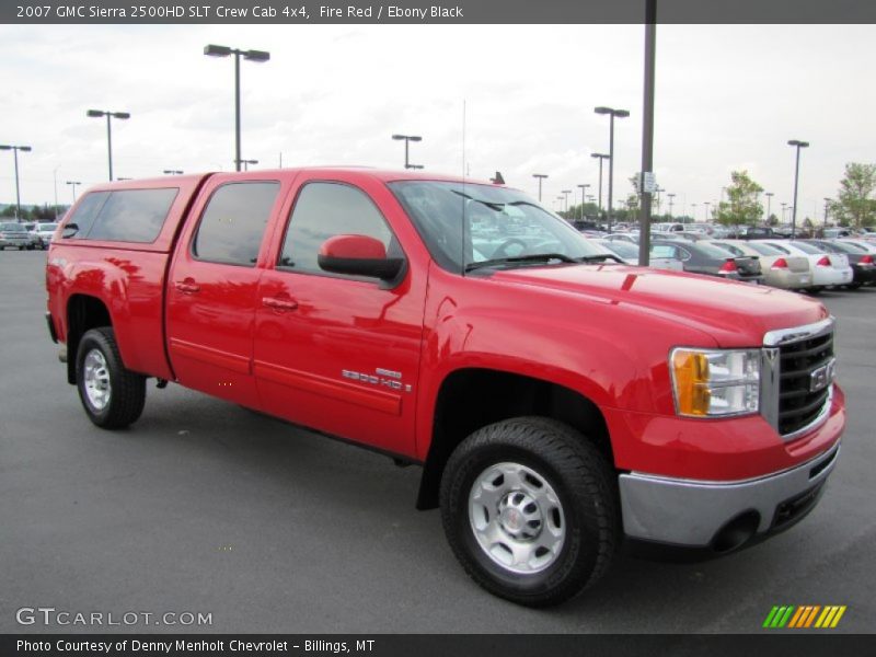 Fire Red / Ebony Black 2007 GMC Sierra 2500HD SLT Crew Cab 4x4