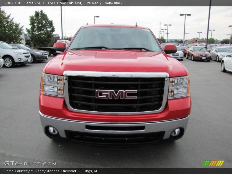 Fire Red / Ebony Black 2007 GMC Sierra 2500HD SLT Crew Cab 4x4