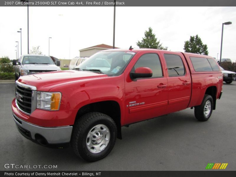 Fire Red / Ebony Black 2007 GMC Sierra 2500HD SLT Crew Cab 4x4