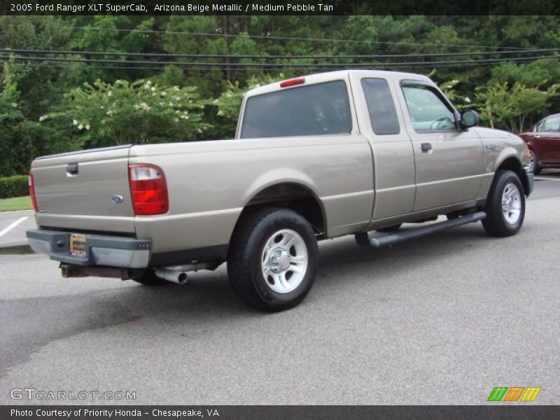 Arizona Beige Metallic / Medium Pebble Tan 2005 Ford Ranger XLT SuperCab