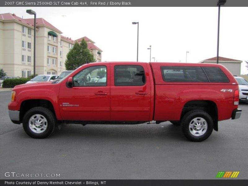 Fire Red / Ebony Black 2007 GMC Sierra 2500HD SLT Crew Cab 4x4
