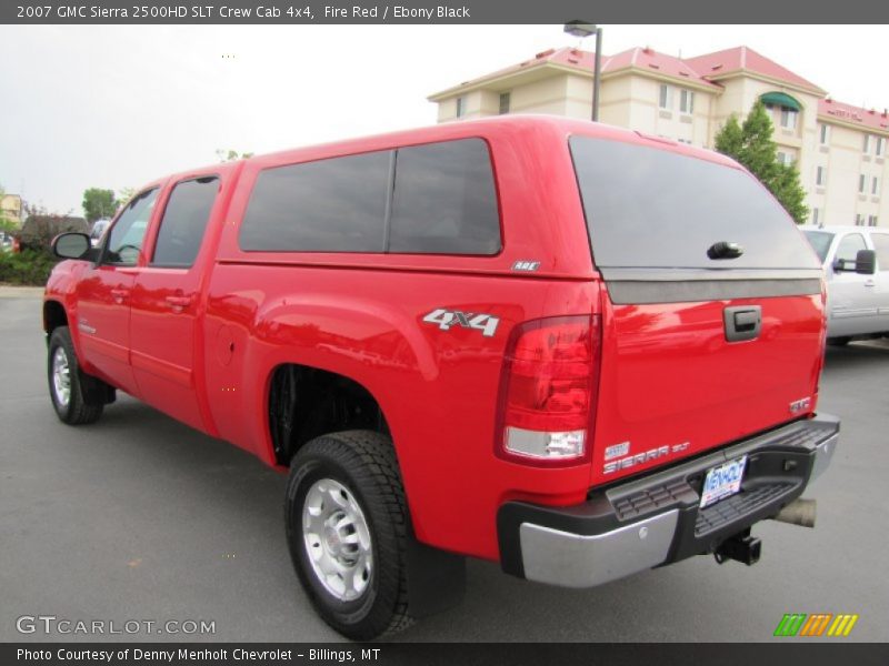 Fire Red / Ebony Black 2007 GMC Sierra 2500HD SLT Crew Cab 4x4