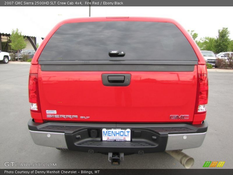 Fire Red / Ebony Black 2007 GMC Sierra 2500HD SLT Crew Cab 4x4