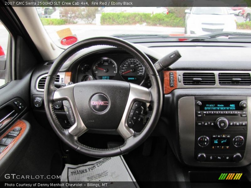 Fire Red / Ebony Black 2007 GMC Sierra 2500HD SLT Crew Cab 4x4