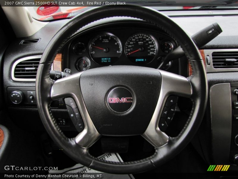 Fire Red / Ebony Black 2007 GMC Sierra 2500HD SLT Crew Cab 4x4