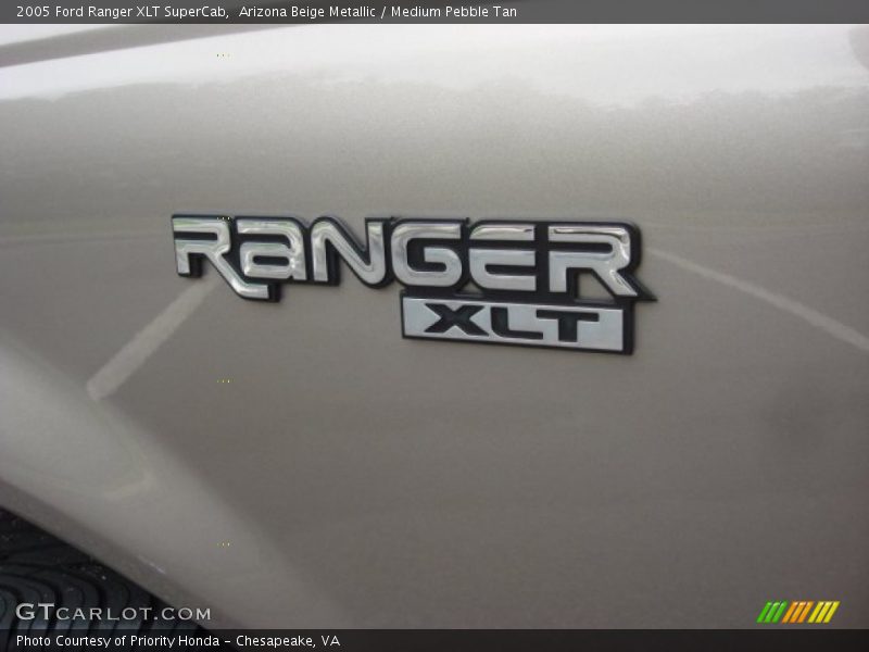 Arizona Beige Metallic / Medium Pebble Tan 2005 Ford Ranger XLT SuperCab