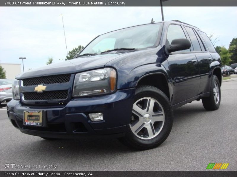 Imperial Blue Metallic / Light Gray 2008 Chevrolet TrailBlazer LT 4x4