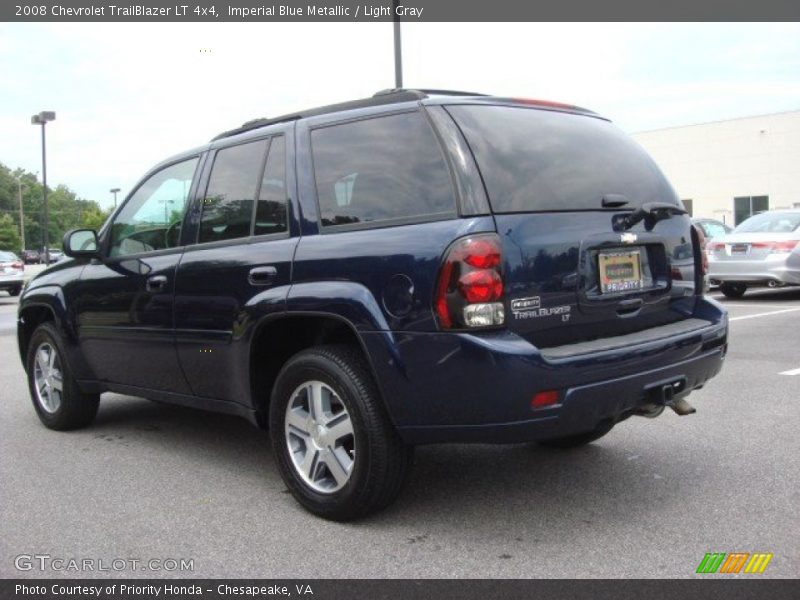 Imperial Blue Metallic / Light Gray 2008 Chevrolet TrailBlazer LT 4x4