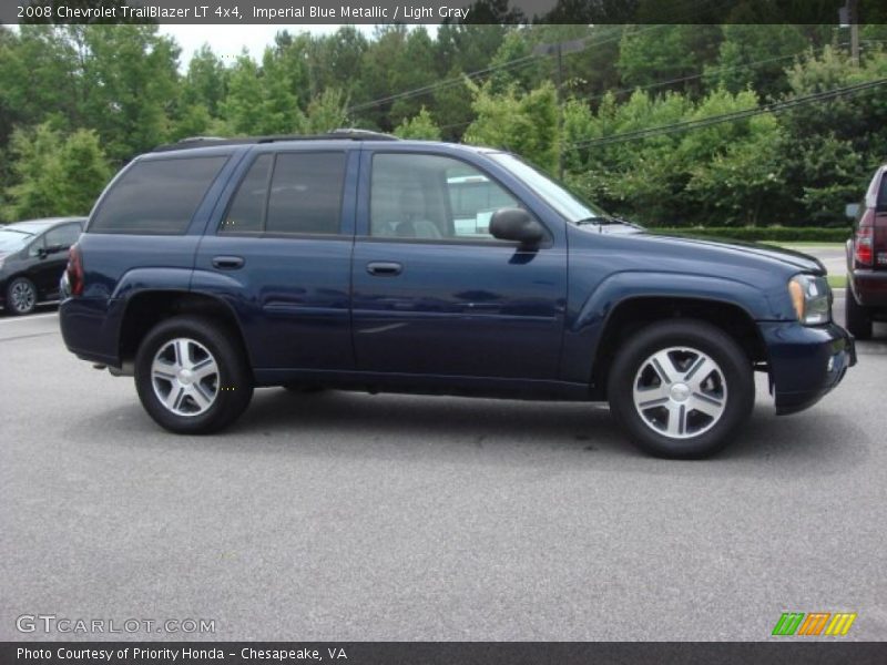Imperial Blue Metallic / Light Gray 2008 Chevrolet TrailBlazer LT 4x4