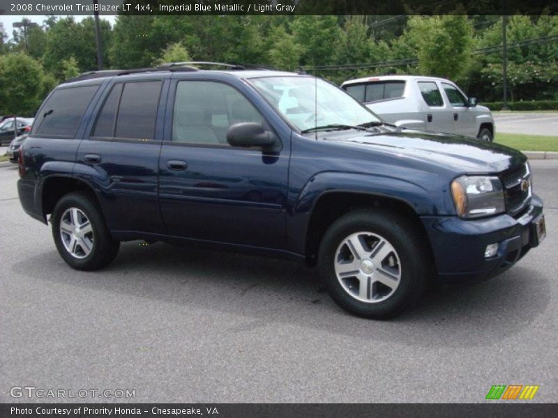 Imperial Blue Metallic / Light Gray 2008 Chevrolet TrailBlazer LT 4x4