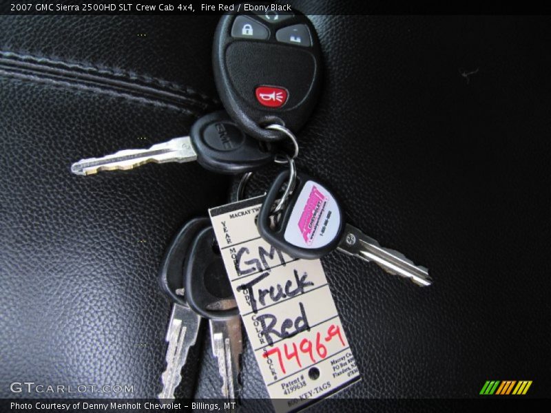 Fire Red / Ebony Black 2007 GMC Sierra 2500HD SLT Crew Cab 4x4
