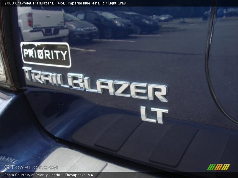 Imperial Blue Metallic / Light Gray 2008 Chevrolet TrailBlazer LT 4x4