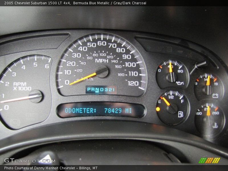 Bermuda Blue Metallic / Gray/Dark Charcoal 2005 Chevrolet Suburban 1500 LT 4x4