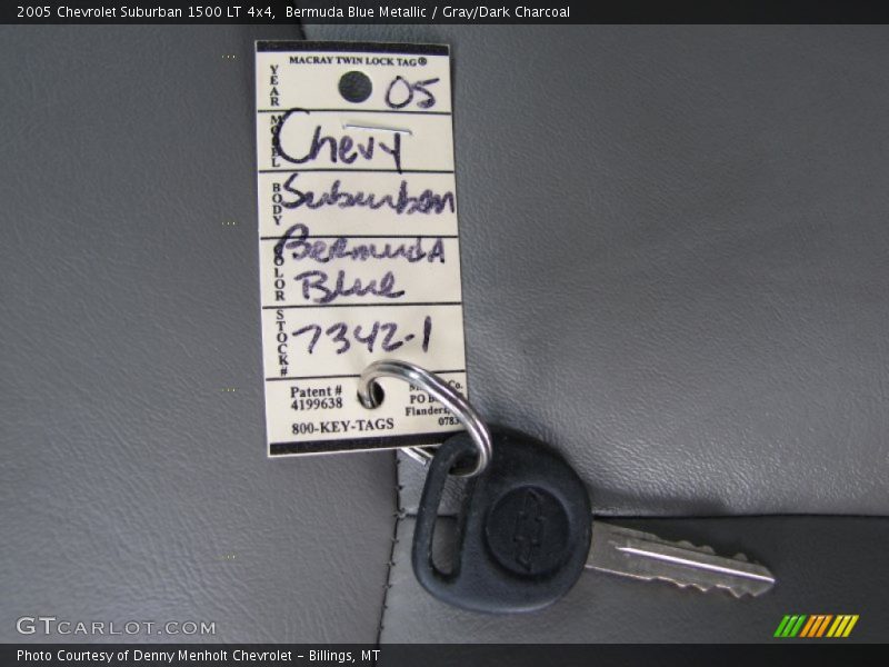 Bermuda Blue Metallic / Gray/Dark Charcoal 2005 Chevrolet Suburban 1500 LT 4x4
