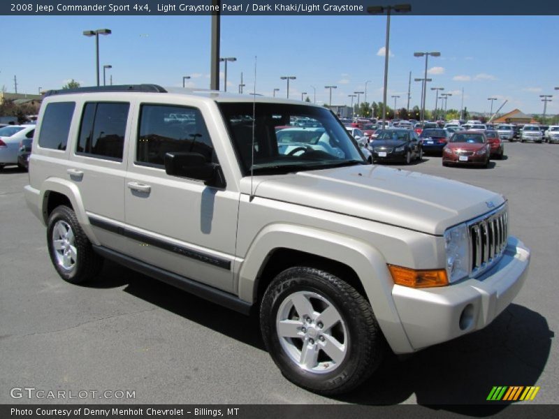 Light Graystone Pearl / Dark Khaki/Light Graystone 2008 Jeep Commander Sport 4x4