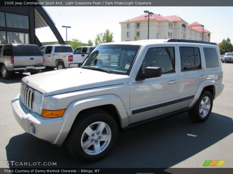 Light Graystone Pearl / Dark Khaki/Light Graystone 2008 Jeep Commander Sport 4x4