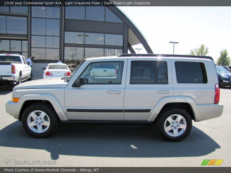 Light Graystone Pearl / Dark Khaki/Light Graystone 2008 Jeep Commander Sport 4x4