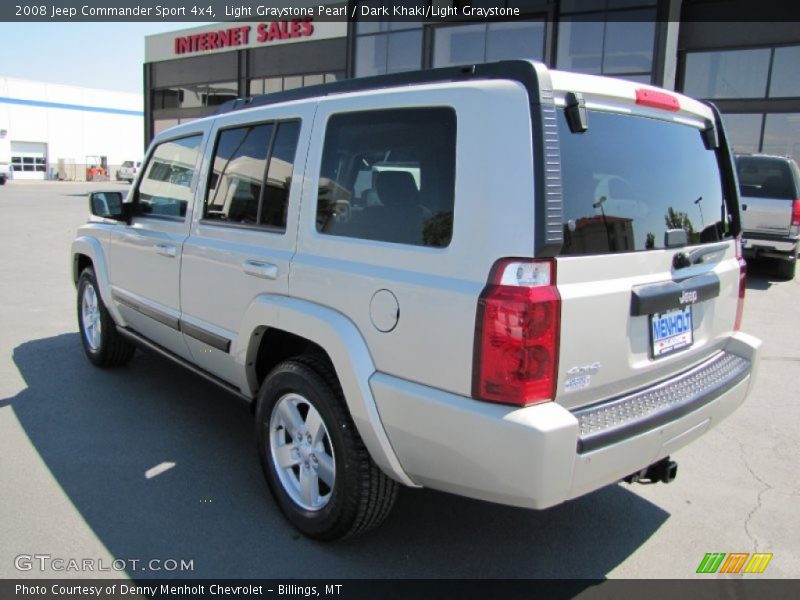 Light Graystone Pearl / Dark Khaki/Light Graystone 2008 Jeep Commander Sport 4x4