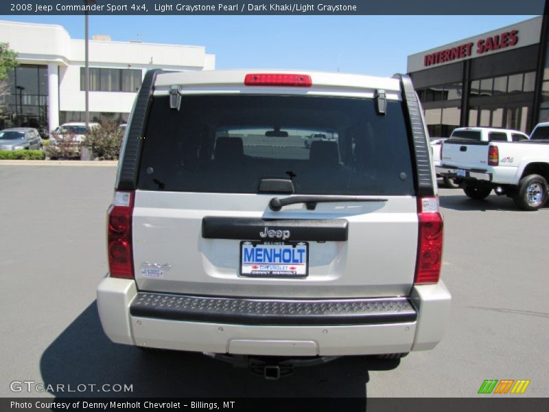 Light Graystone Pearl / Dark Khaki/Light Graystone 2008 Jeep Commander Sport 4x4