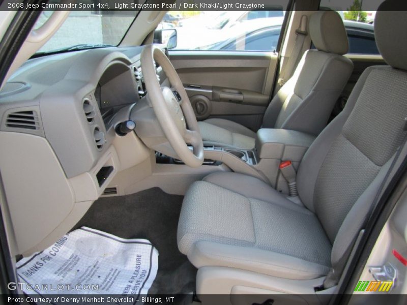 Light Graystone Pearl / Dark Khaki/Light Graystone 2008 Jeep Commander Sport 4x4