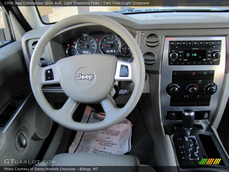 Light Graystone Pearl / Dark Khaki/Light Graystone 2008 Jeep Commander Sport 4x4