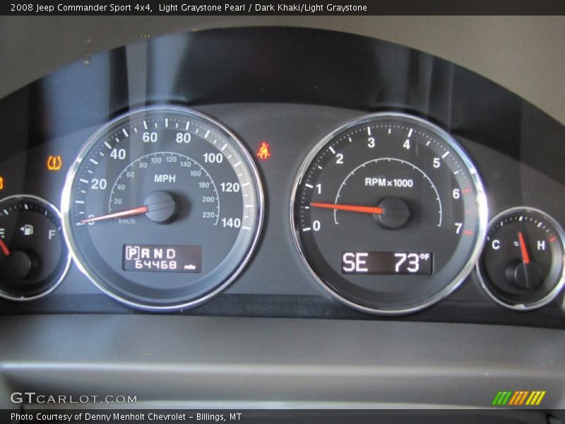 Light Graystone Pearl / Dark Khaki/Light Graystone 2008 Jeep Commander Sport 4x4