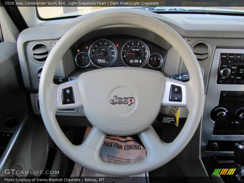 Light Graystone Pearl / Dark Khaki/Light Graystone 2008 Jeep Commander Sport 4x4