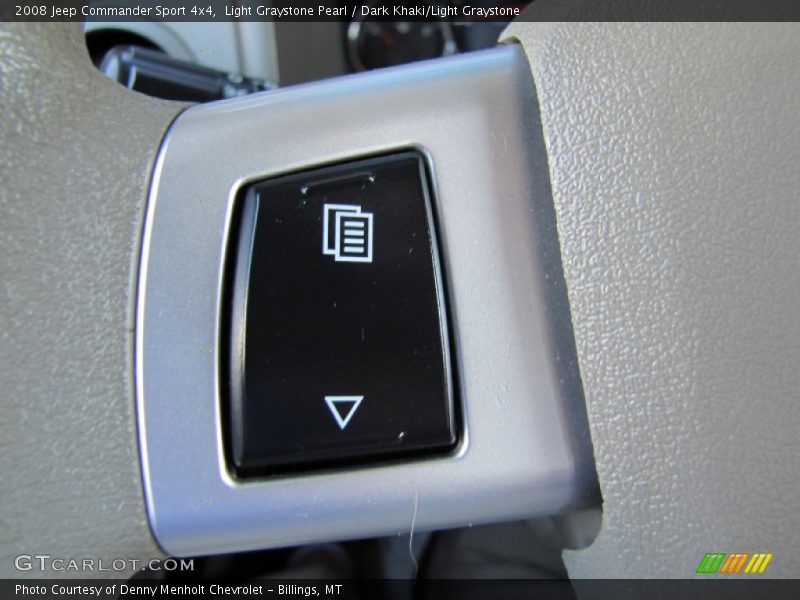 Light Graystone Pearl / Dark Khaki/Light Graystone 2008 Jeep Commander Sport 4x4