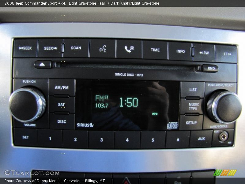 Light Graystone Pearl / Dark Khaki/Light Graystone 2008 Jeep Commander Sport 4x4