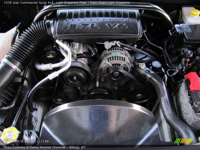 Light Graystone Pearl / Dark Khaki/Light Graystone 2008 Jeep Commander Sport 4x4