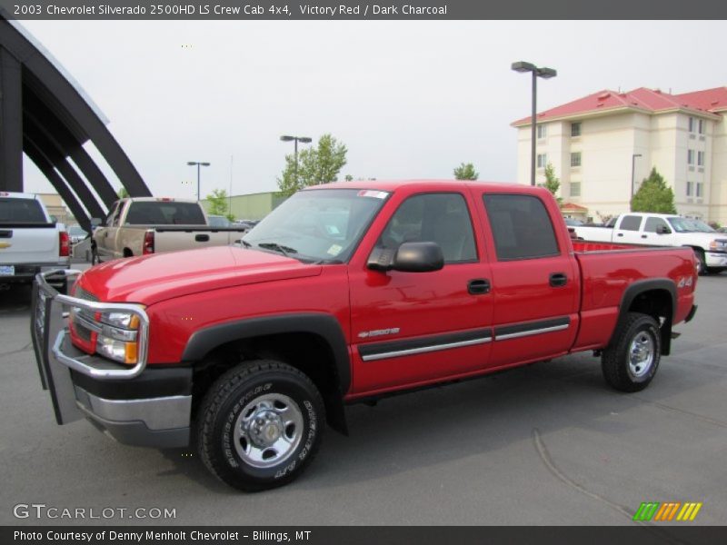 Victory Red / Dark Charcoal 2003 Chevrolet Silverado 2500HD LS Crew Cab 4x4