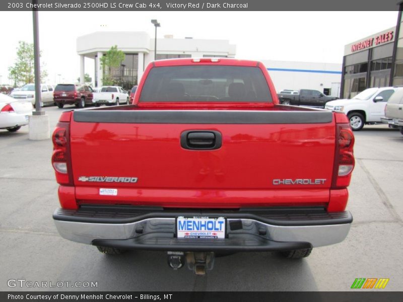 Victory Red / Dark Charcoal 2003 Chevrolet Silverado 2500HD LS Crew Cab 4x4