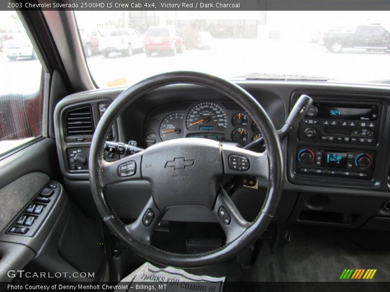 Victory Red / Dark Charcoal 2003 Chevrolet Silverado 2500HD LS Crew Cab 4x4