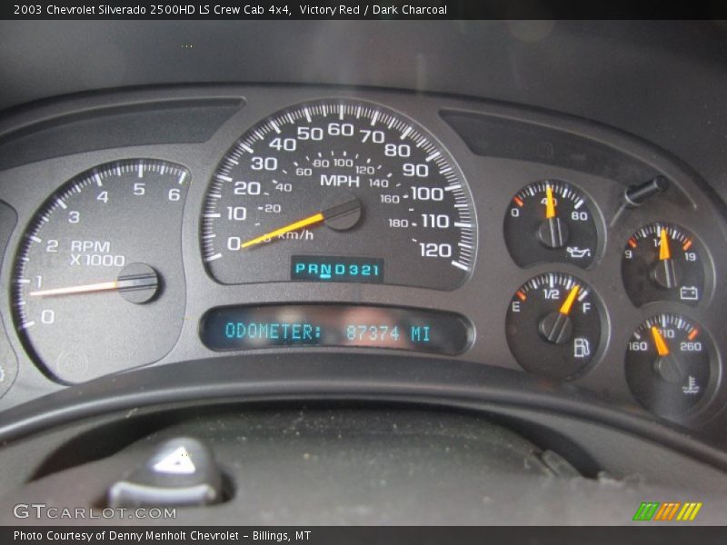Victory Red / Dark Charcoal 2003 Chevrolet Silverado 2500HD LS Crew Cab 4x4