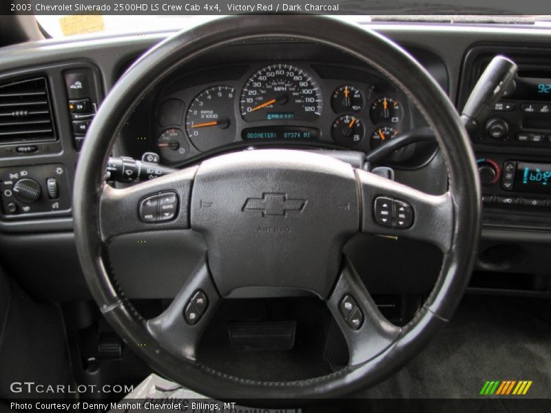Victory Red / Dark Charcoal 2003 Chevrolet Silverado 2500HD LS Crew Cab 4x4